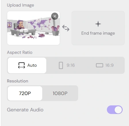 other settings of kling 3.0