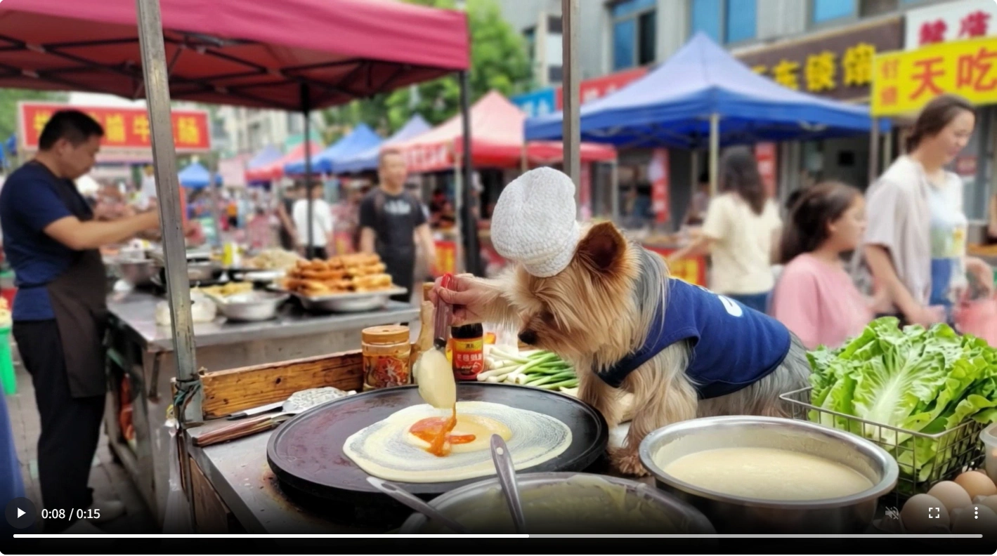 ai generated video issue of chili oil emerging from the batter