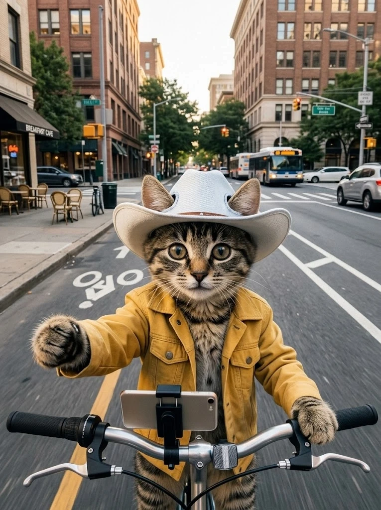 a cat riding a bicycle a cat riding a bicycle