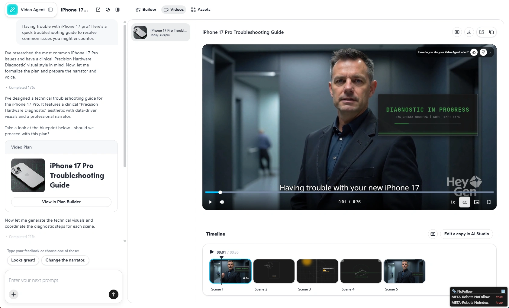 heygen generated ai video