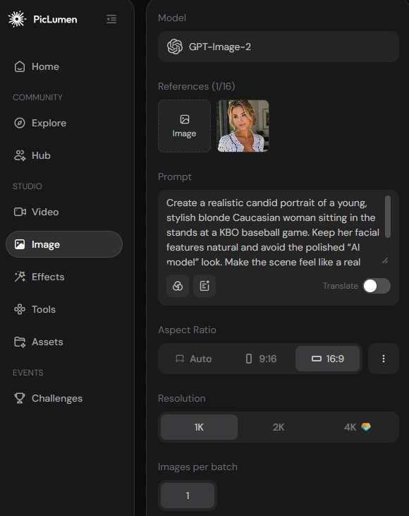 baseball trend ai image workflow on piclumen