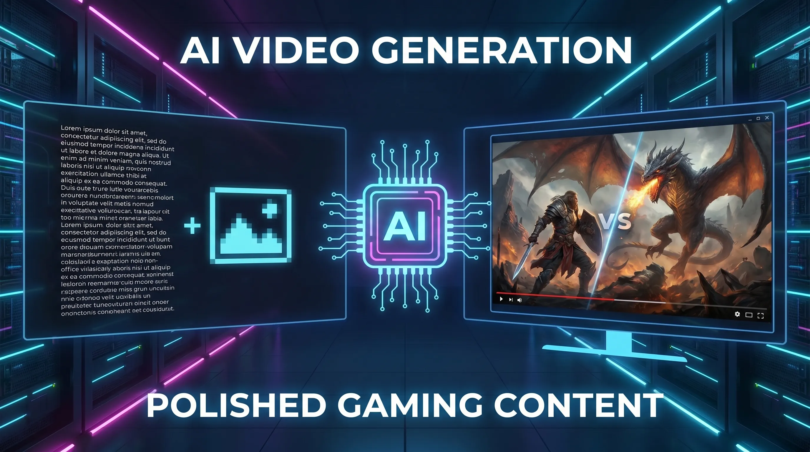 L’IA transforme un texte ou une image en vidéo gaming soignée avec transitions cinématographiques