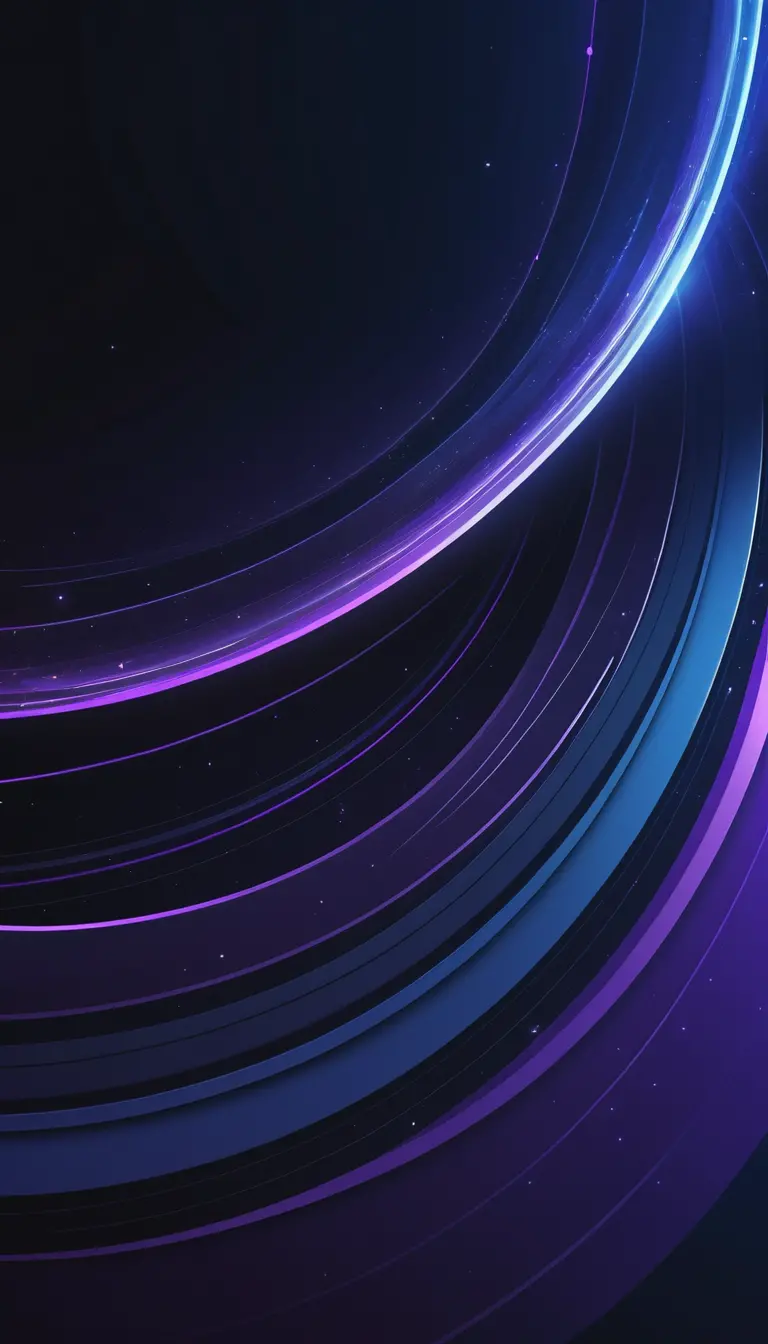 Sci fi quantum wave background with crescent design