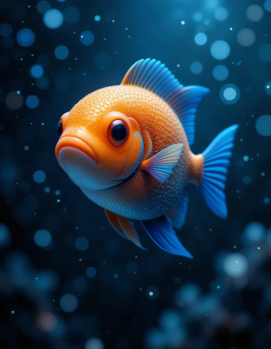 Colorful fish swimming in a peaceful underwater scene