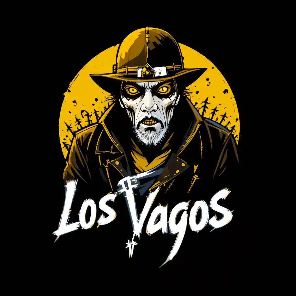 Yellow and black street gang logo design for Los Vagos