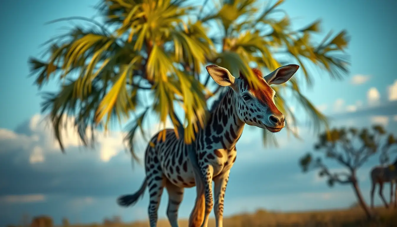 Hyper realistic photorealistic scene with deep focus