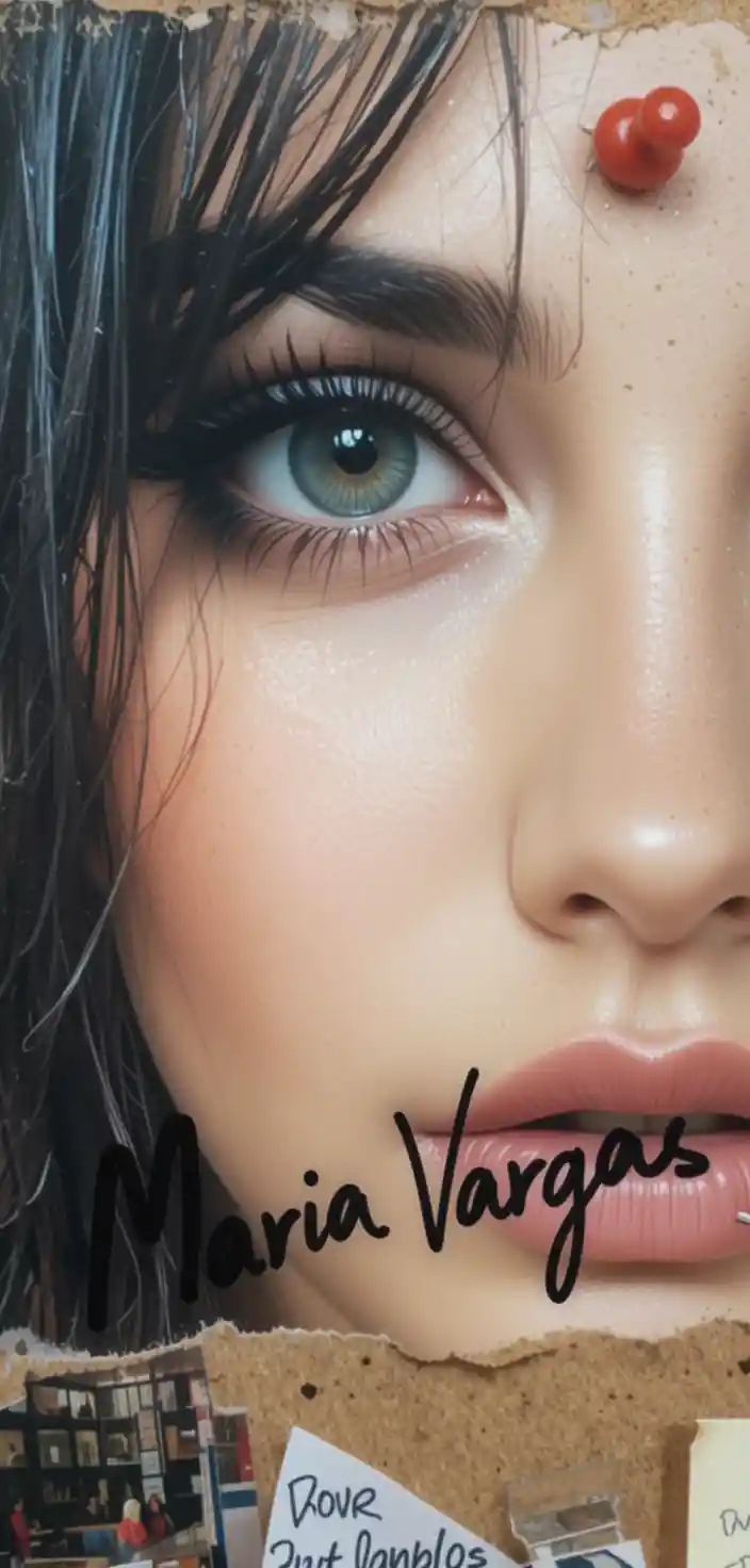 Close up portrait of a latina woman with wet hair