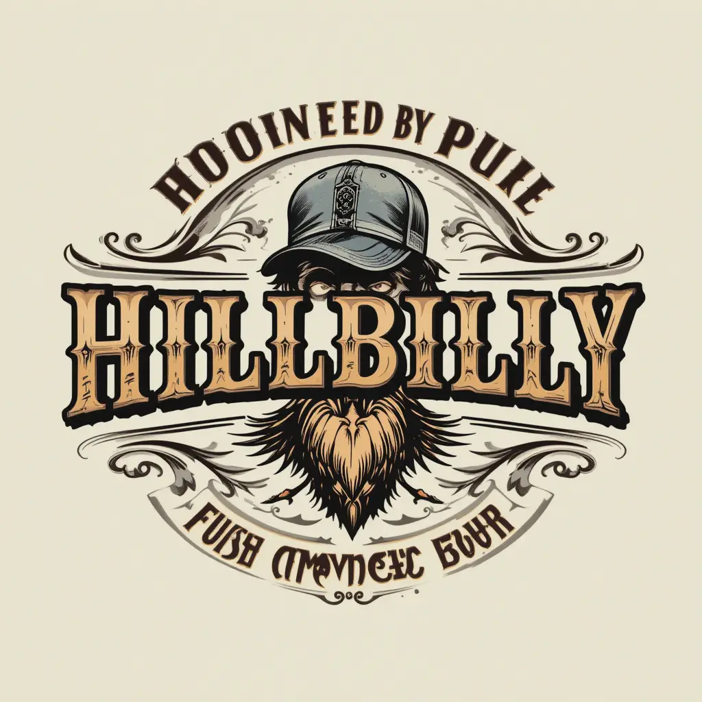 Vintage moonshine logo with skull and corn emblem