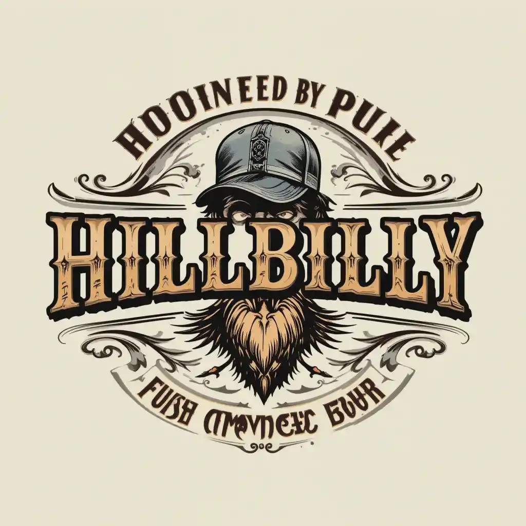 Vintage moonshine logo with skull and corn emblem