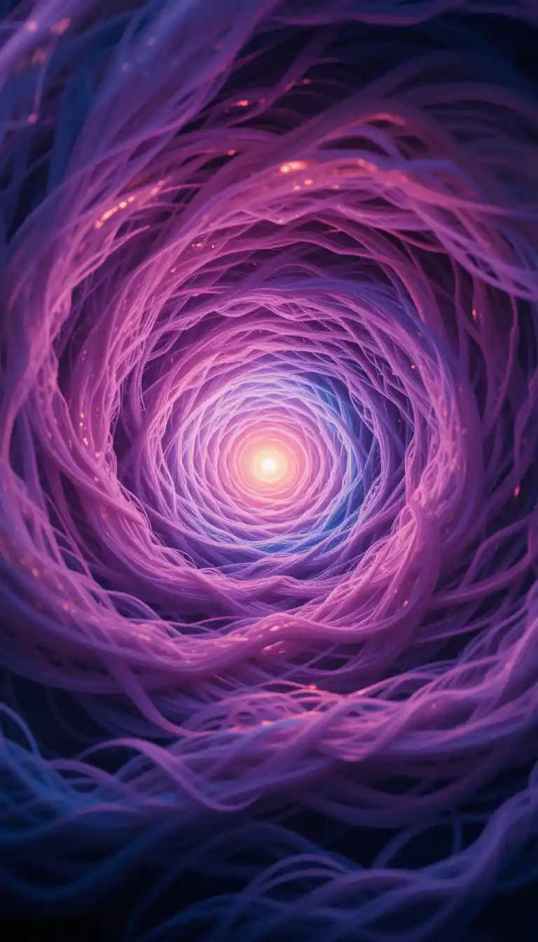 Swirling Vortex Of Vibrant Colors In Dreamlike Light