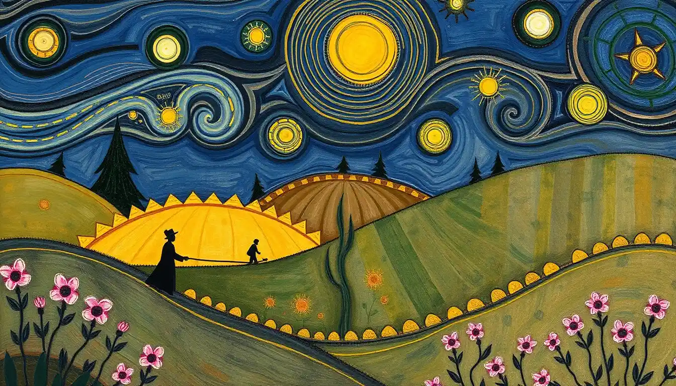 Surreal illustration of growth and new life possibilities