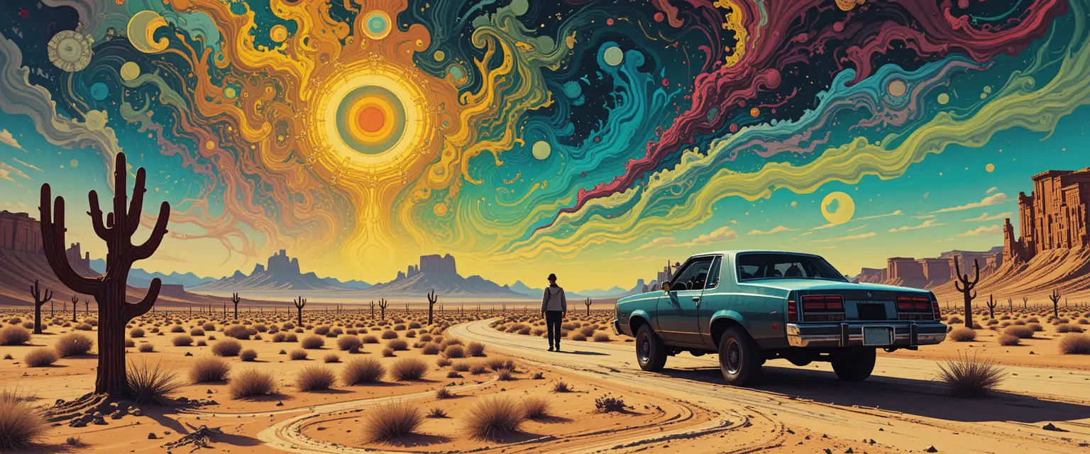 Surreal desert vision on the edge of Barstow