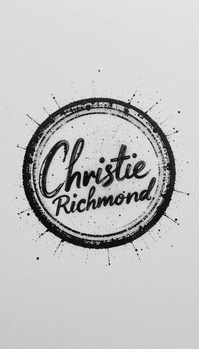 Handwritten stamp signature logo for Christie Richmond watermark