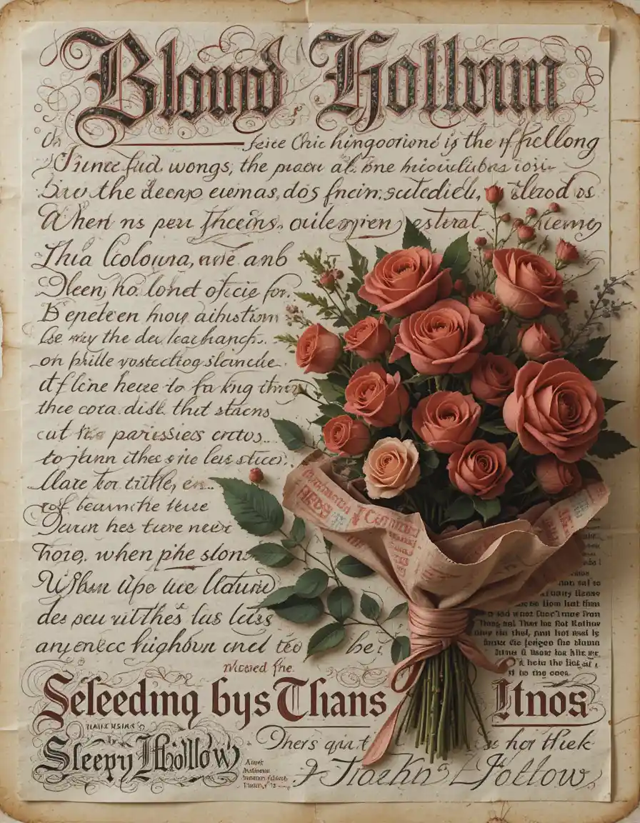 Practice sheet of italic cursive handwriting in 1700s style