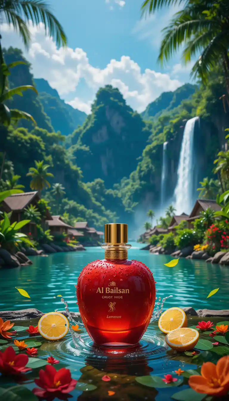 Tranquil Tropical Village Beside A Gentle River