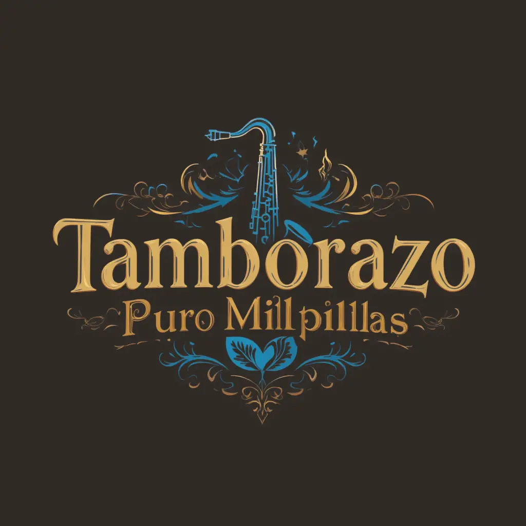 Classic music logo for Tamborazo Puro Milpillas band