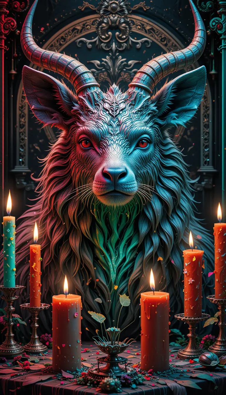 Animal candles inspired by famous classic artworks