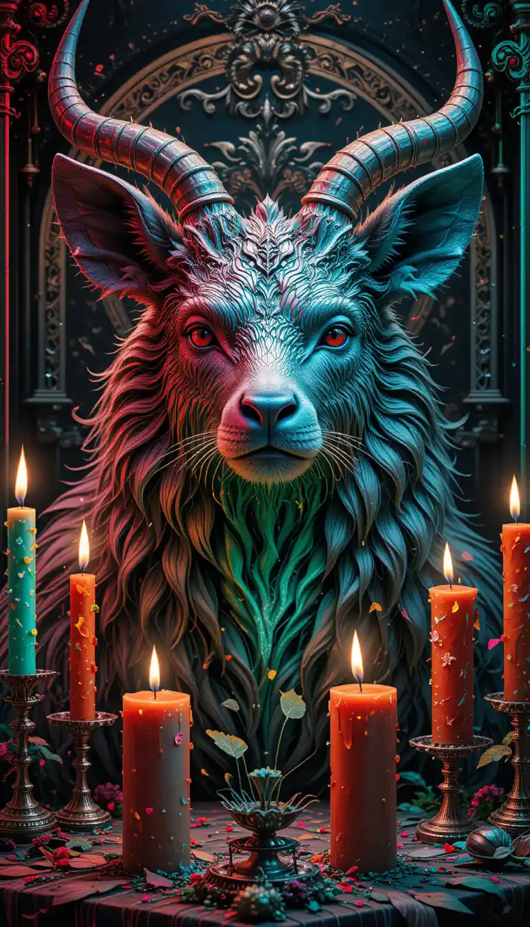Animal candles inspired by famous classic artworks