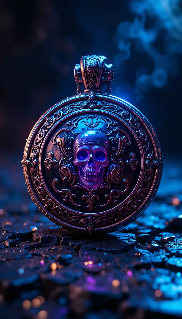 Mysterious Pirate Amulet In Detailed 3D Render