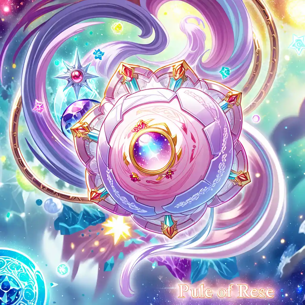 Cosmic swan machine pendant with glowing interchangeable crystals