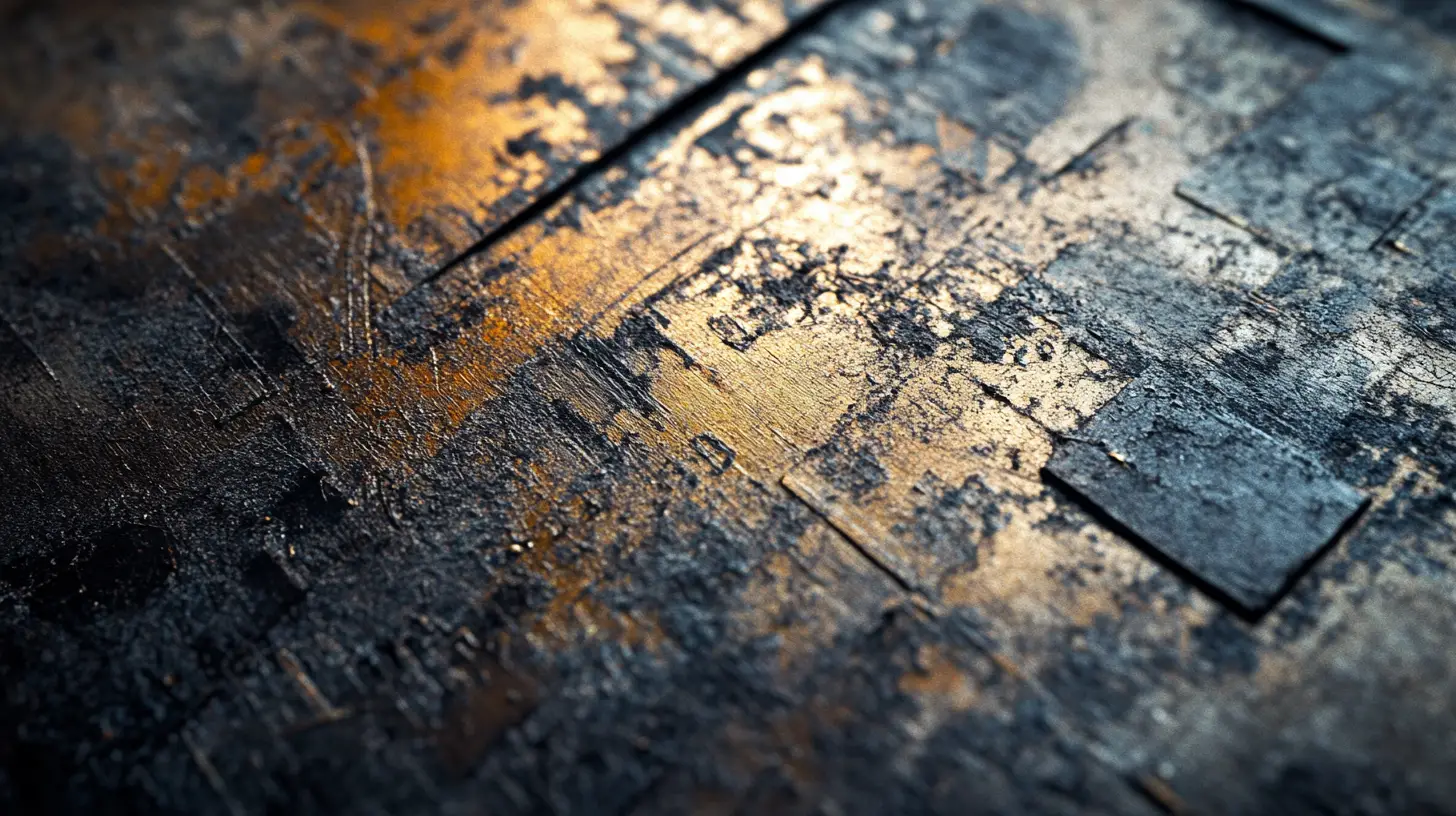 Abstract metallic surface with intricate reflective texture