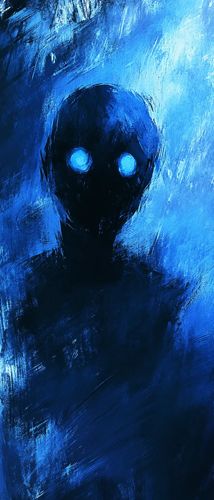 Glowing Spirit Portrait Filled With Grief And Longing