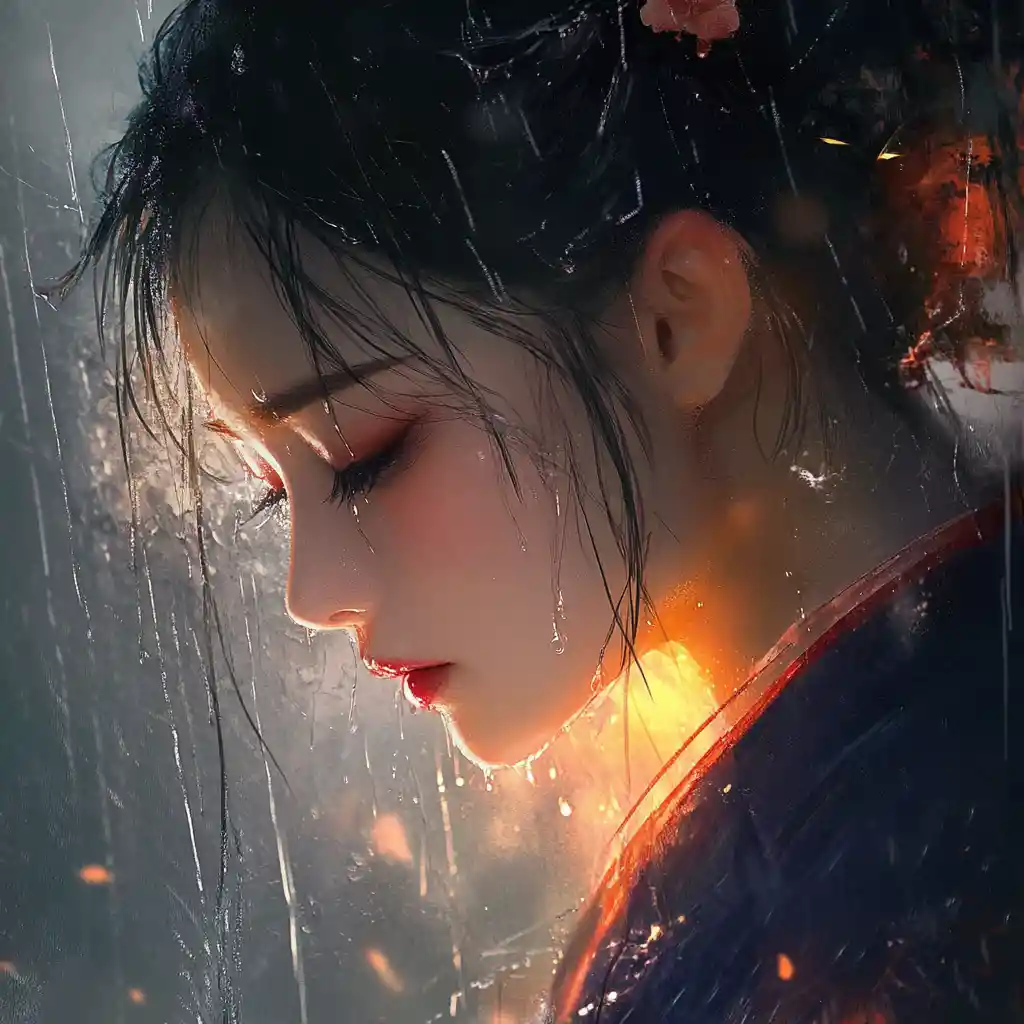 Tears Falling Like Rain Over A Lonely Lake