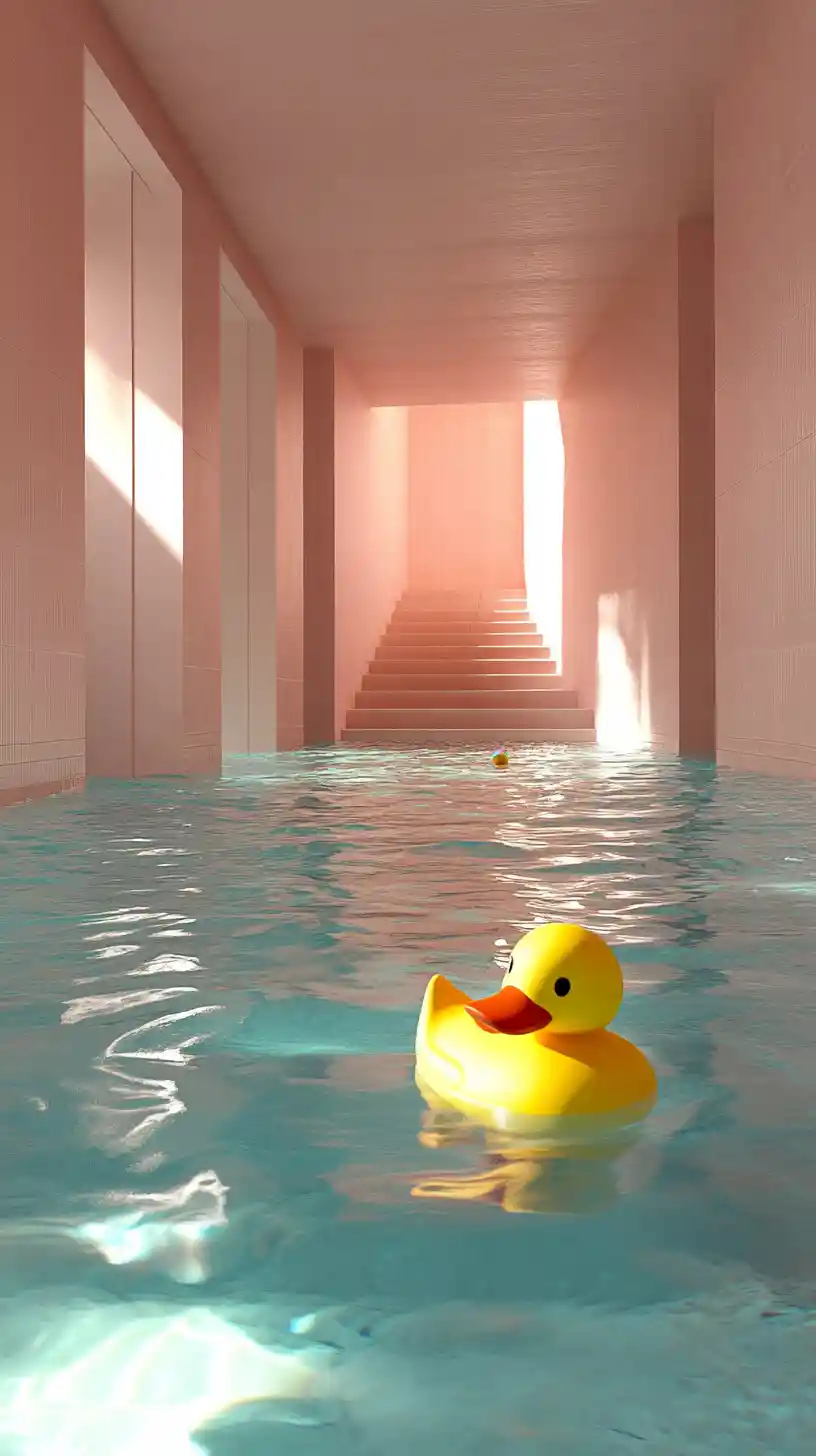 Dreamlike Indoor Swimming Pool With Deep Clear Water