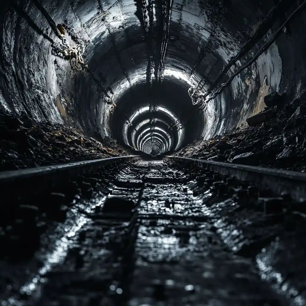 Dark industrial abstract art of underground music energy