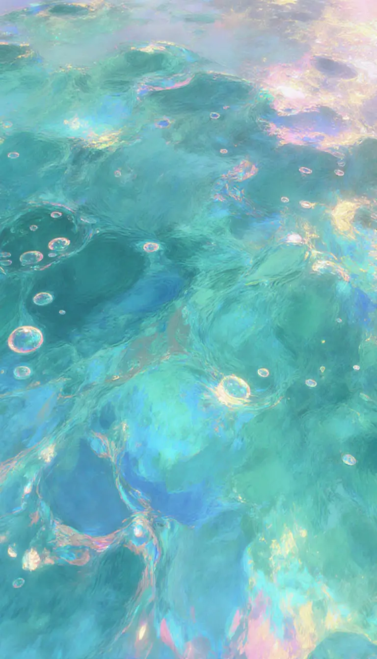 Dreamy Rippling Water With Ethereal Reflected Light