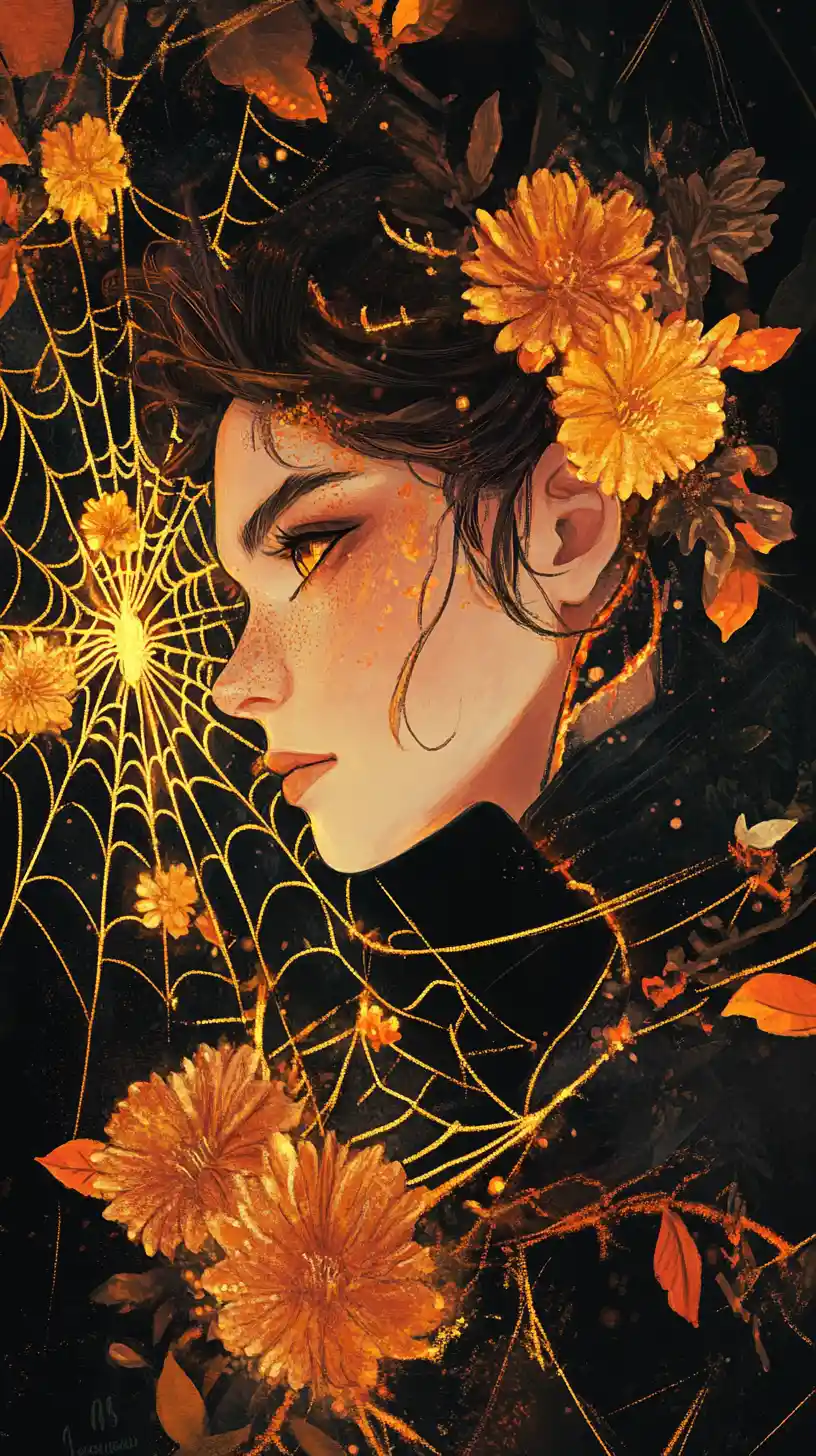 Full length portrait of a thoughtful spider creole water spirit