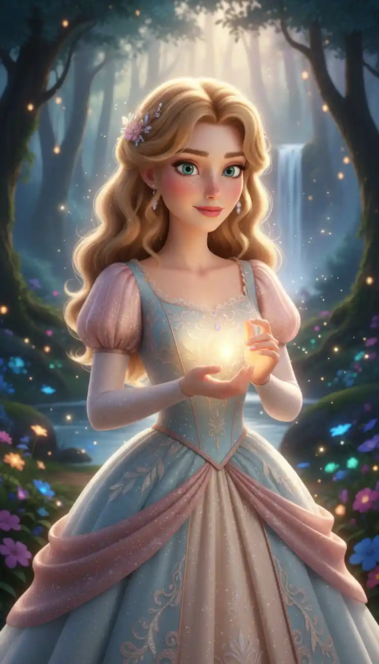 Enchanting 3D Disney Style Princess Character Portrait