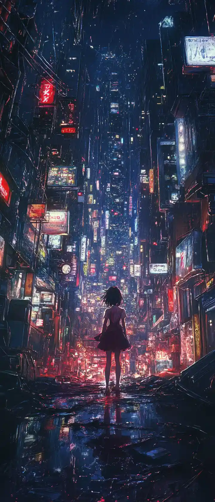 Anime illustration of a detailed girl character scene