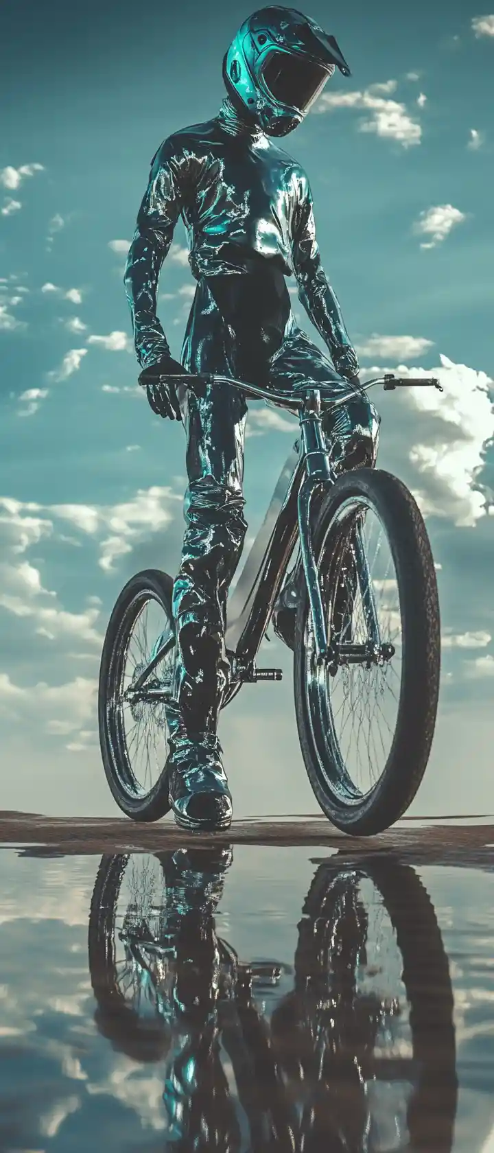 X 게임 파크에서 역동적인 액션을 선보이는 프로 BMX 라이더