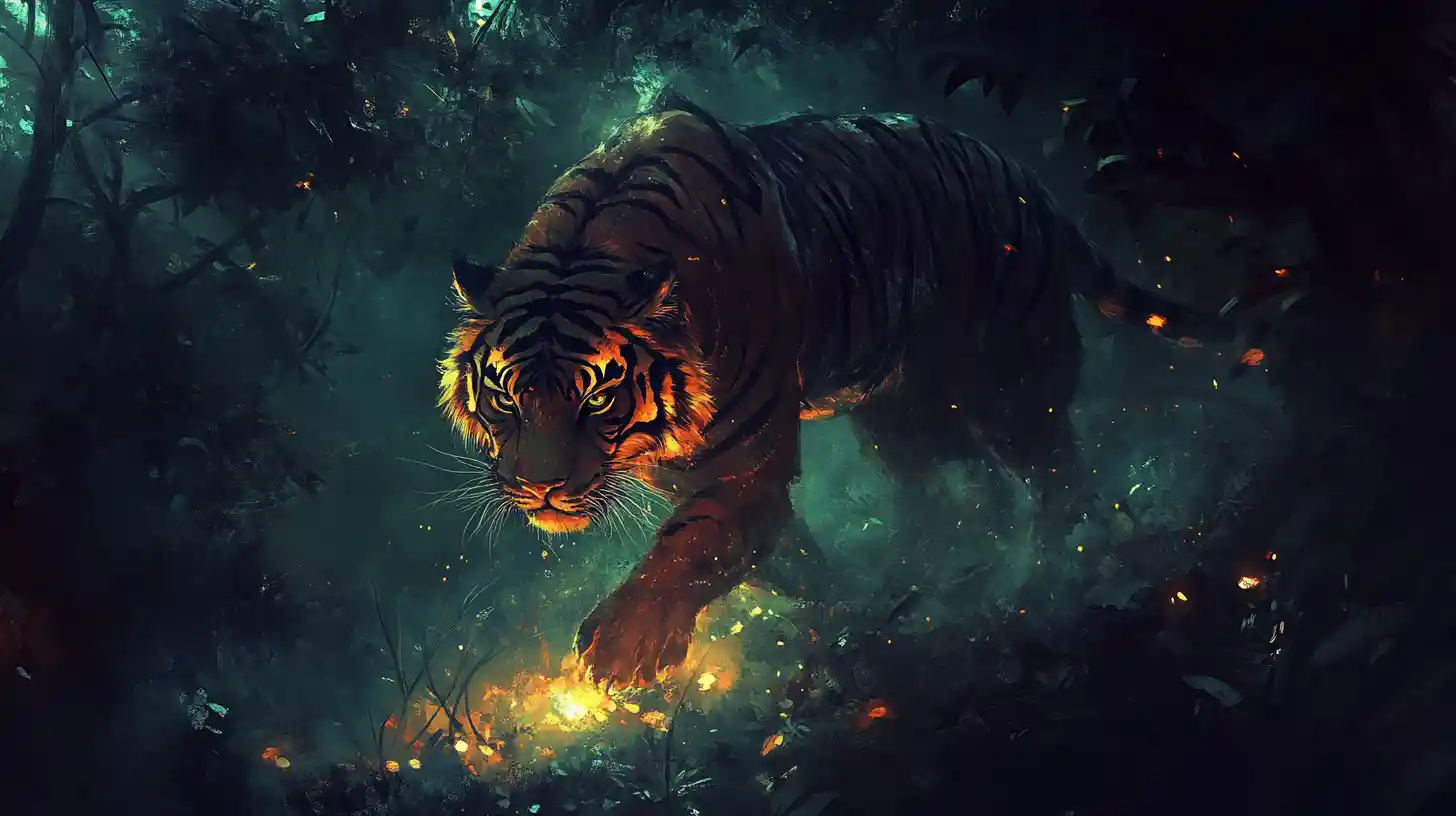 Mesmerizing Digital Beast With Predatory Yet Cute Beauty