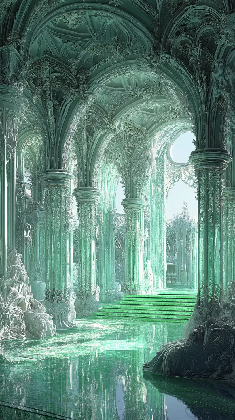 Fantasy jade palace of the Mahoutokoro school of magic