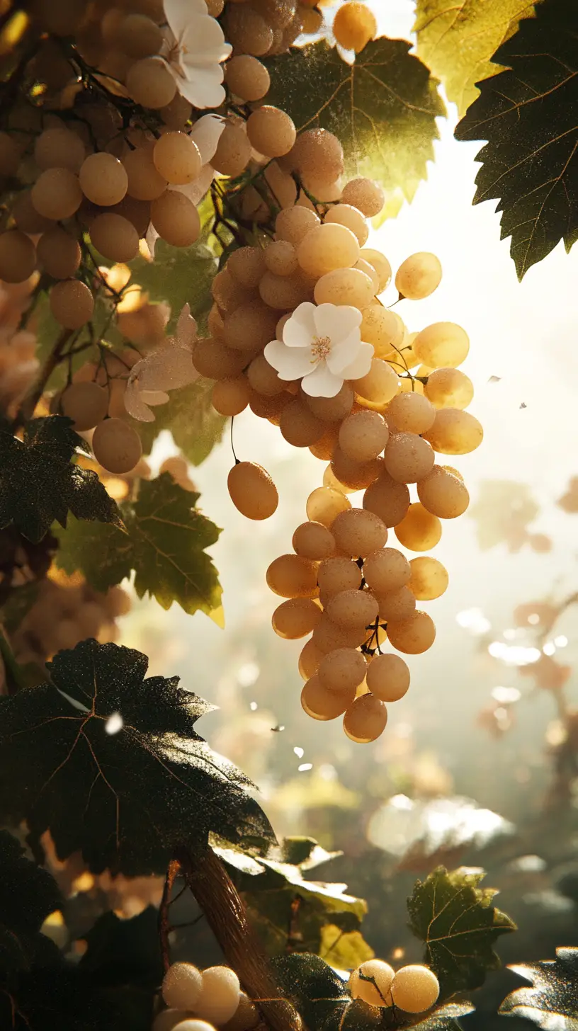 Close up digital illustration of softly lit fruit