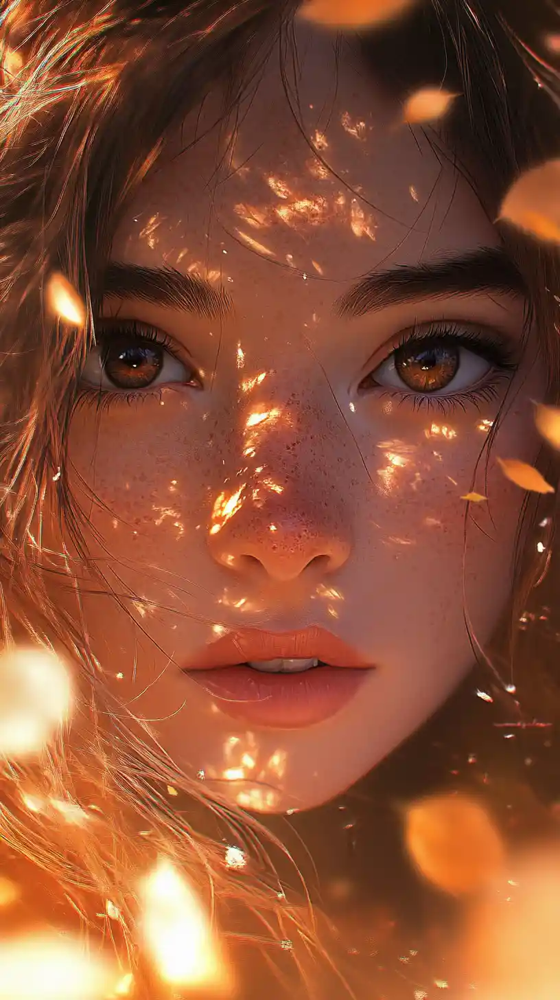 Anime illustration of warm pumpkin soup at magic hour