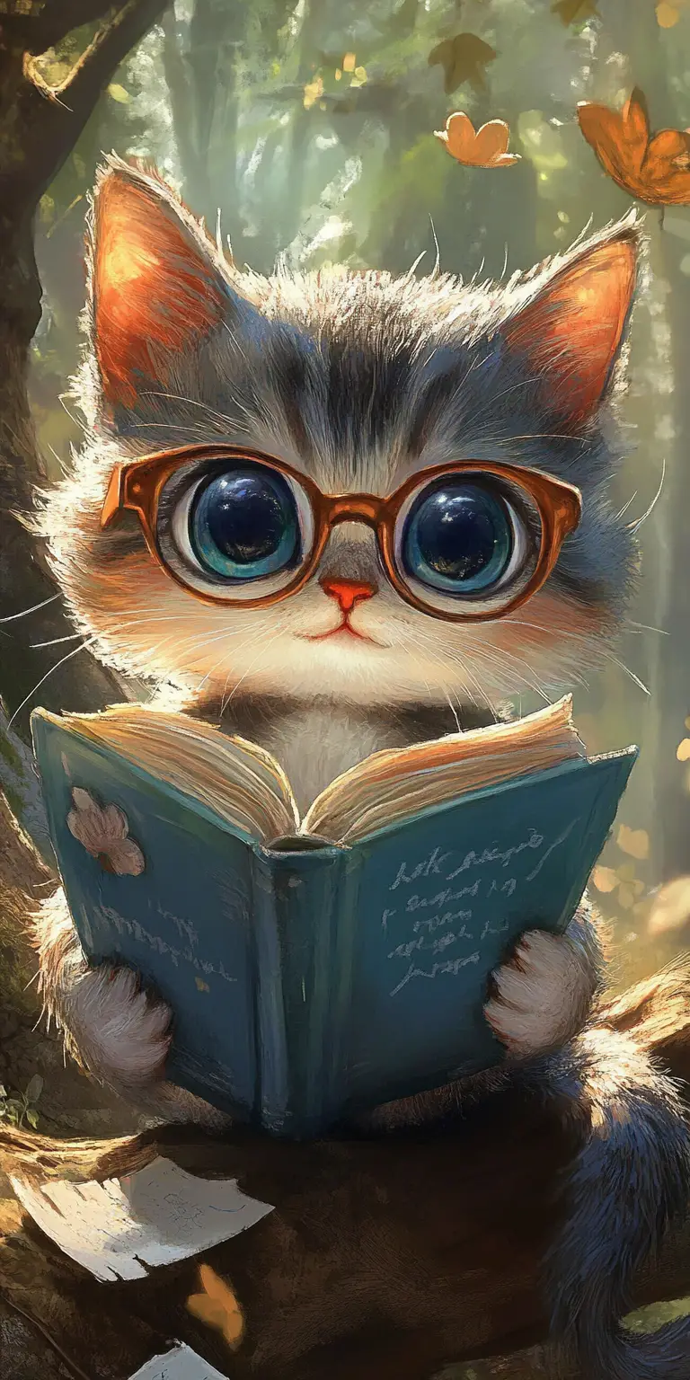 Adorable storybook style illustration with super cute charm