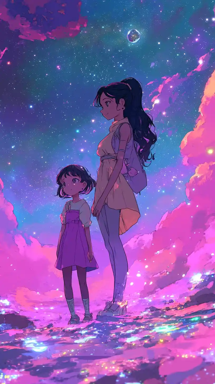 Mother and daughter reunited together on their home planet