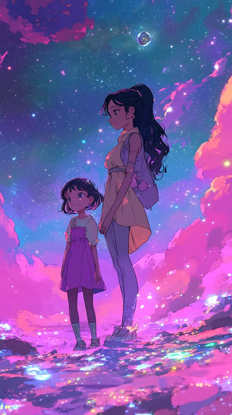Mother and daughter reunited together on their home planet