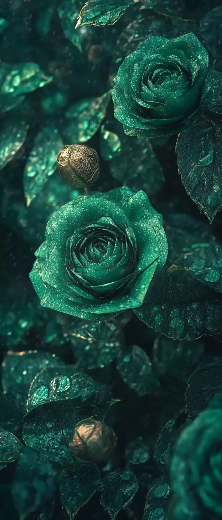 Roses Parasites Aliens Fleurissant sur un Monde Stellaire Lointain