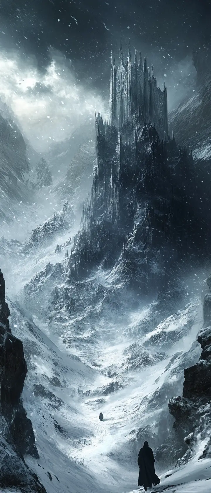 Armored kingdoms battling across a frozen wasteland