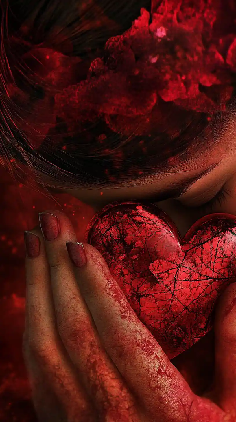 Red visions of war fire love and the human heart