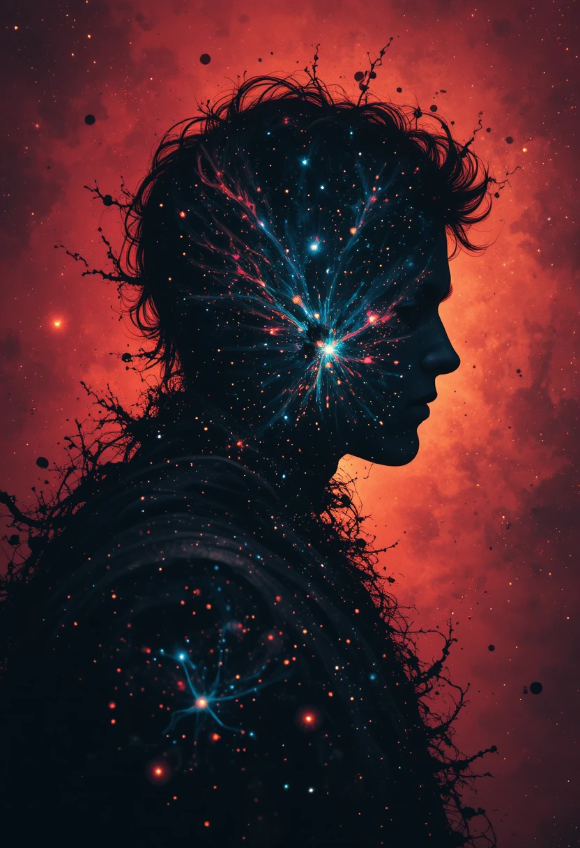 Abstract cosmos revealing the mysterious truth of the universe