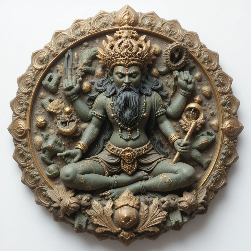 Lord Shiva visits Gokul where baby Krishna plays with Yashoda