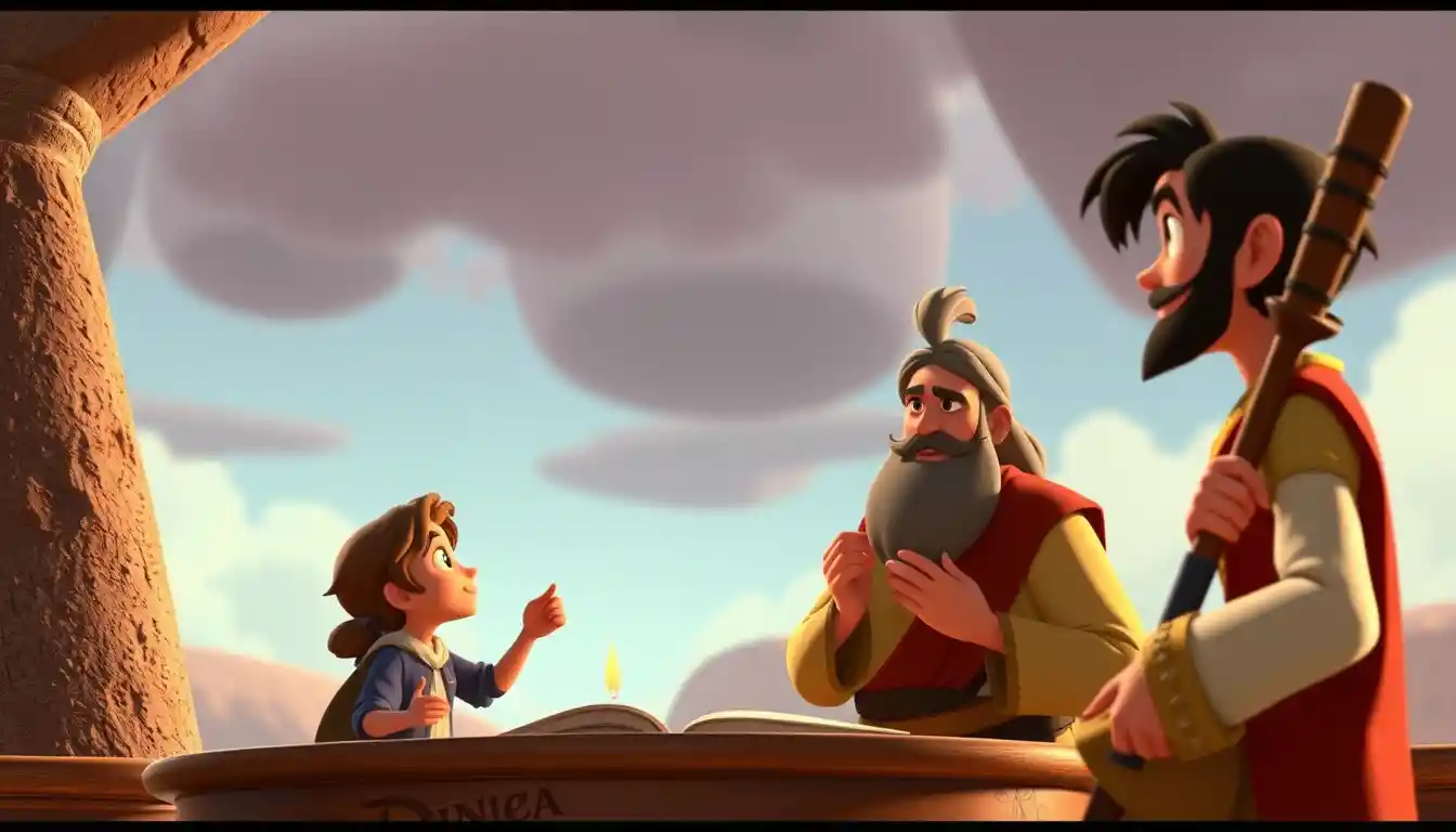 Moses Giving Epic Guidance To Aaron In 3D Animation