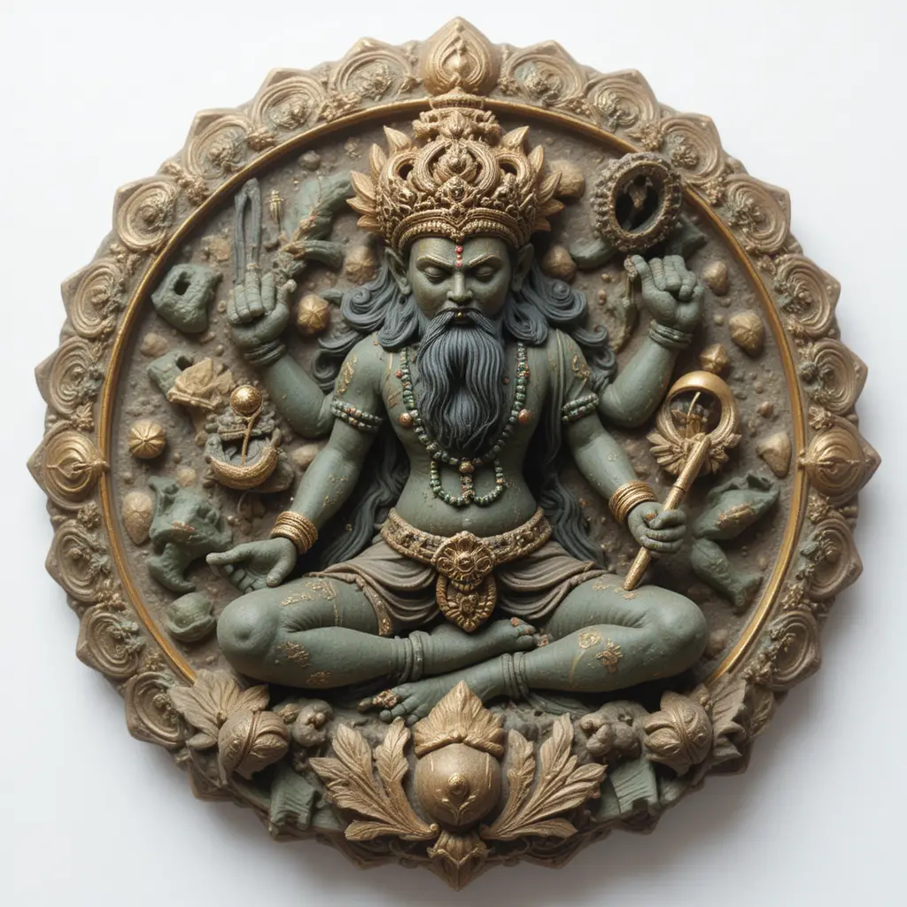 Il Signore Shiva visita Gokul, dove il piccolo Krishna gioca con Yashoda