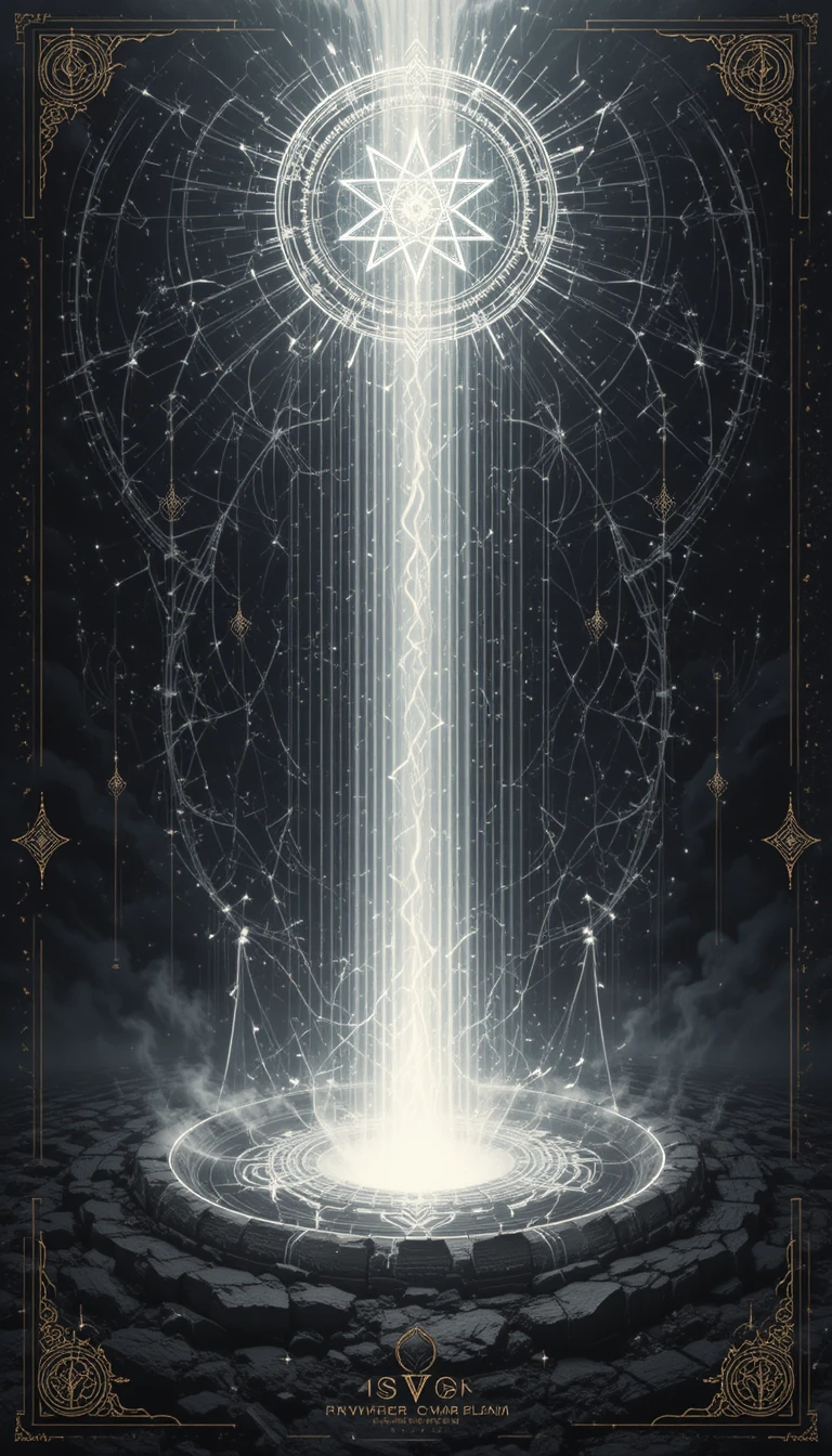 Six pointed star symbol glowing within an energy field