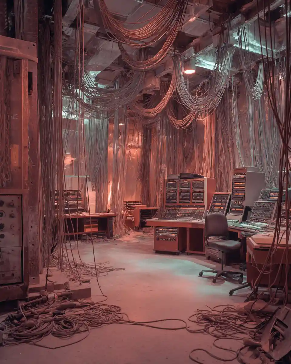 Surreal Showa Broadcasting Studio In Sacred Stillness